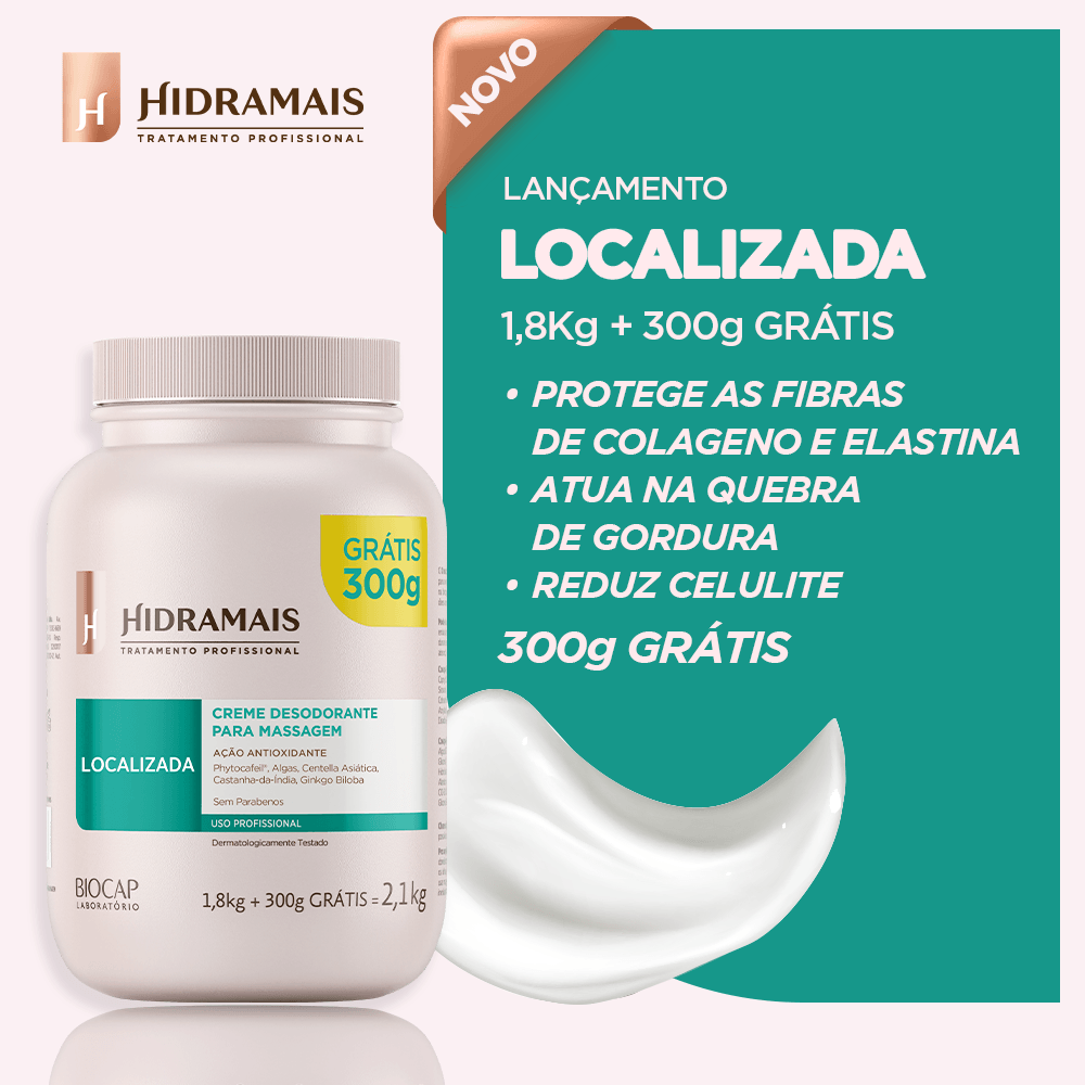 Creme de Massagem Localizada Hidramais 2,1Kg 2