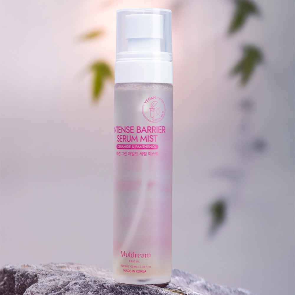 Sérum Facial em Spray Muldream Vegan Green Mild Intense de Ceramida e Pantenol 100ml 3