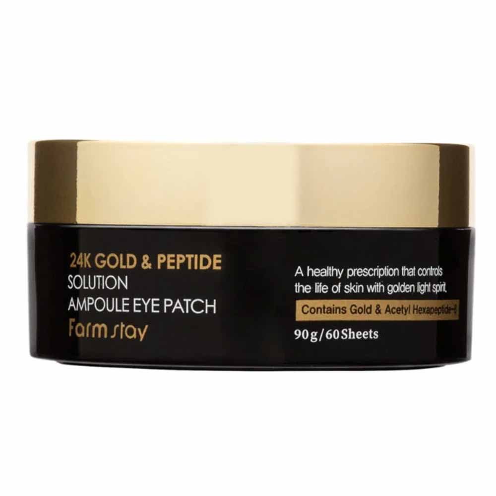 Máscara Para Olhos Farmstay de Peptideo e Ouro 24K