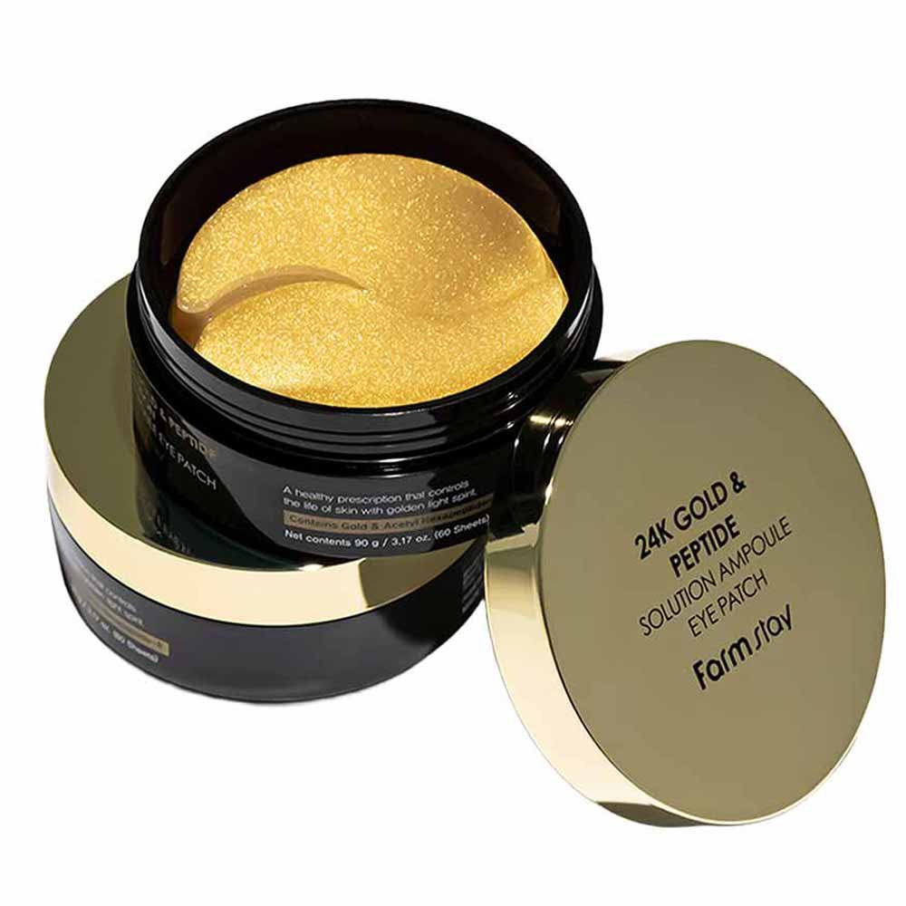 Máscara Para Olhos Farmstay de Peptideo e Ouro 24K 90g 3