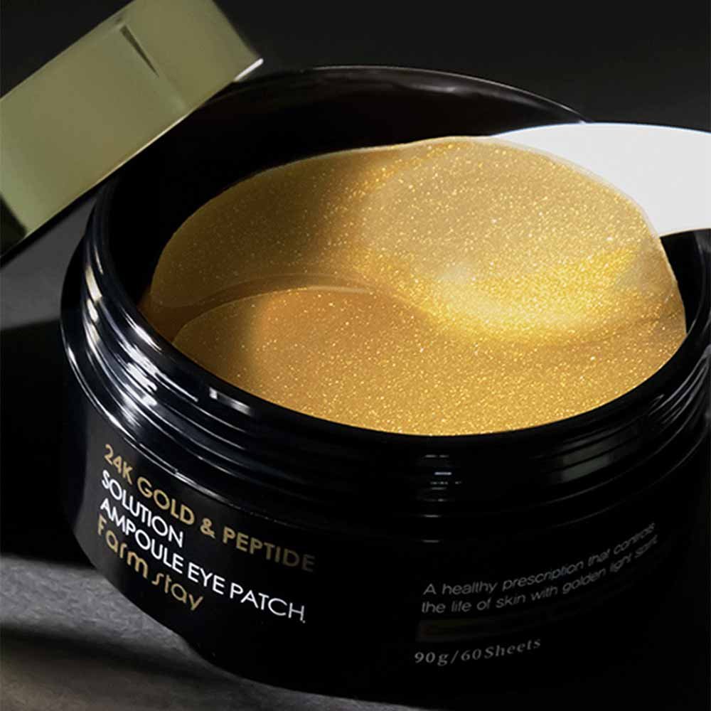 Máscara Para Olhos Farmstay de Peptideo e Ouro 24K 90g 4
