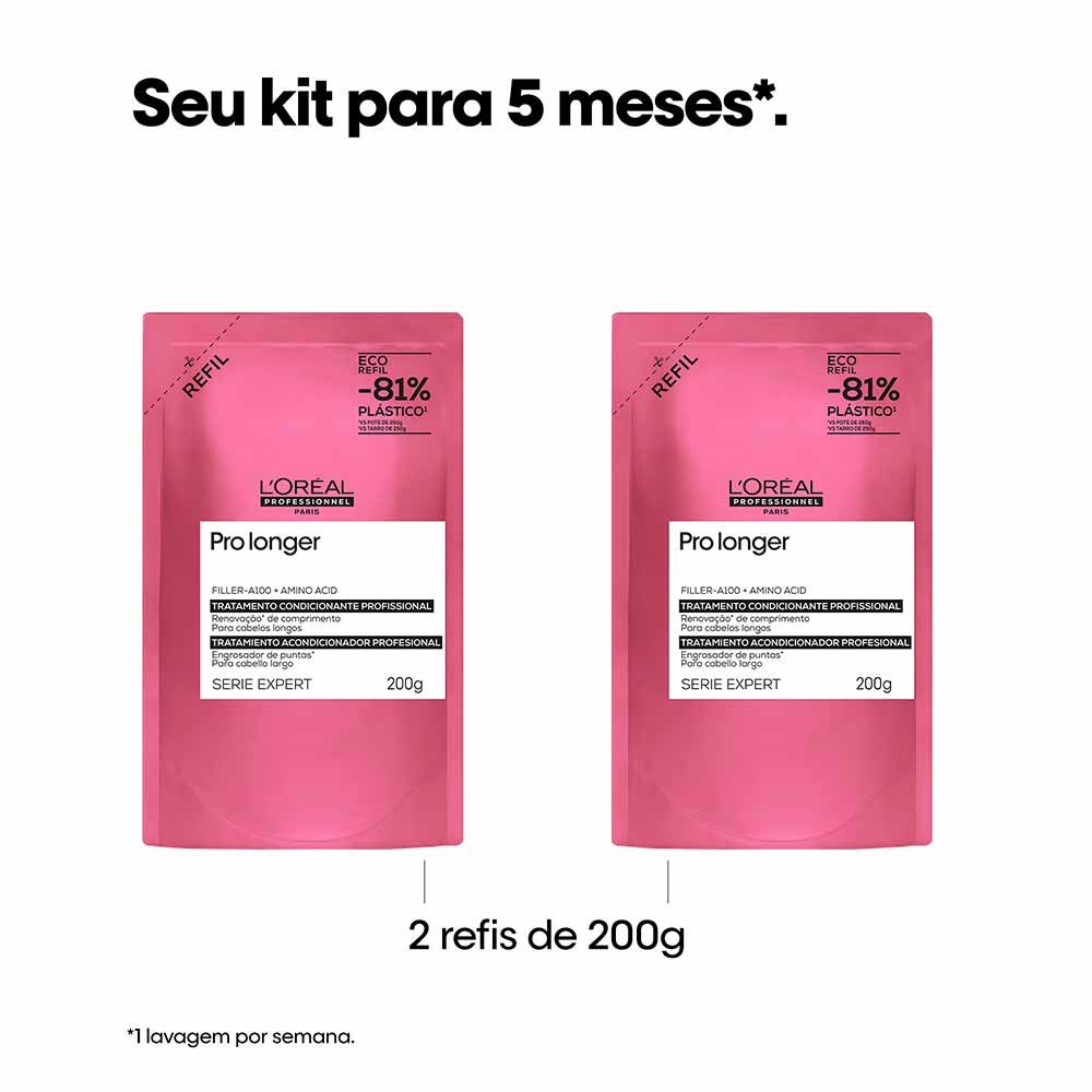 Refil Máscara de tratamento L'Oréal Professionnel Pro Longer 200g 5