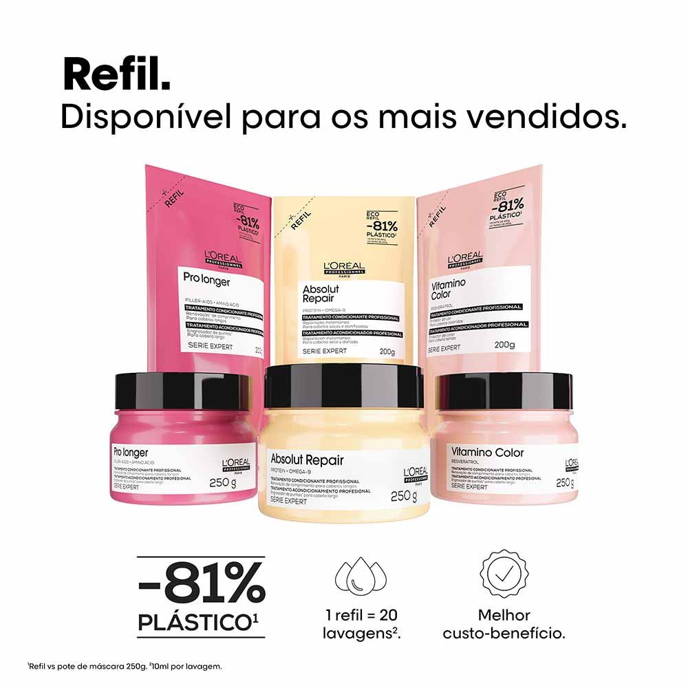 Refil Máscara de tratamento L'Oréal Professionnel Pro Longer 200g 7