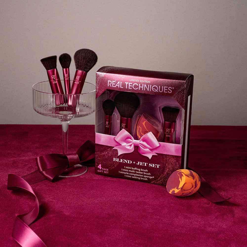 Kit de Pincéis Real Techniques Blend + Jet Set ÚNICO 3