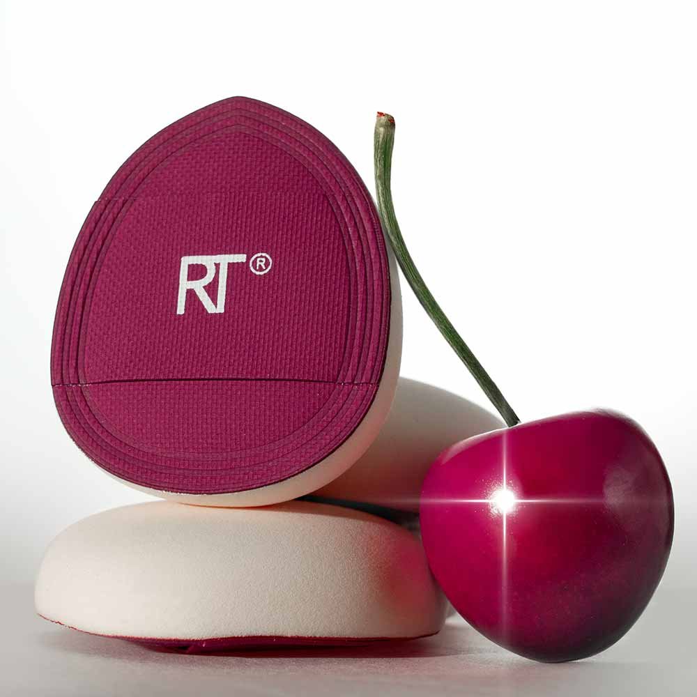 Kit de Mini Esponjas Real Techniques Cherry On Top Marshmallow Puff Trio ÚNICO 3