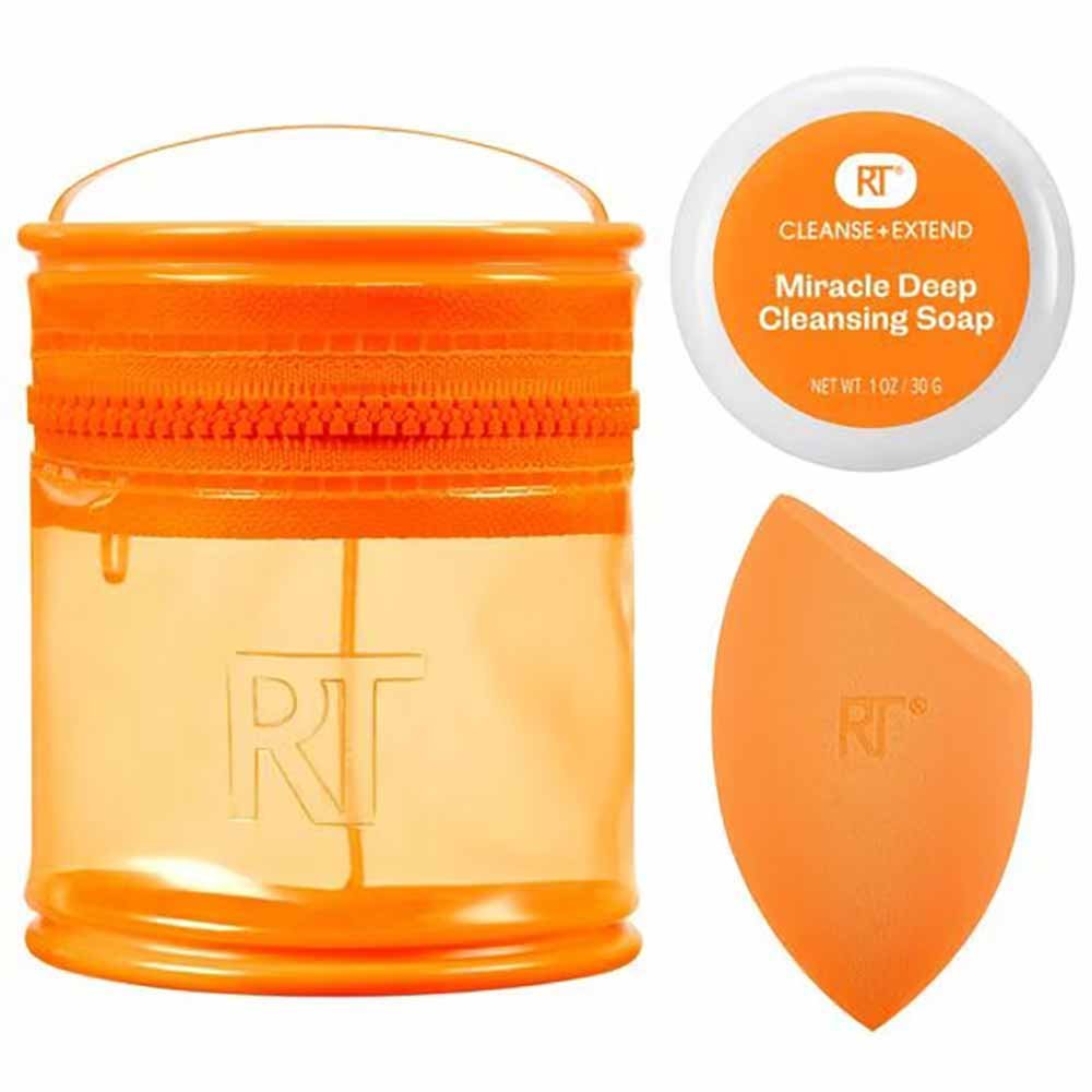 Kit de Esponja e Limpeza Real Techniques Miracle Blend + Limpeza ÚNICO 2