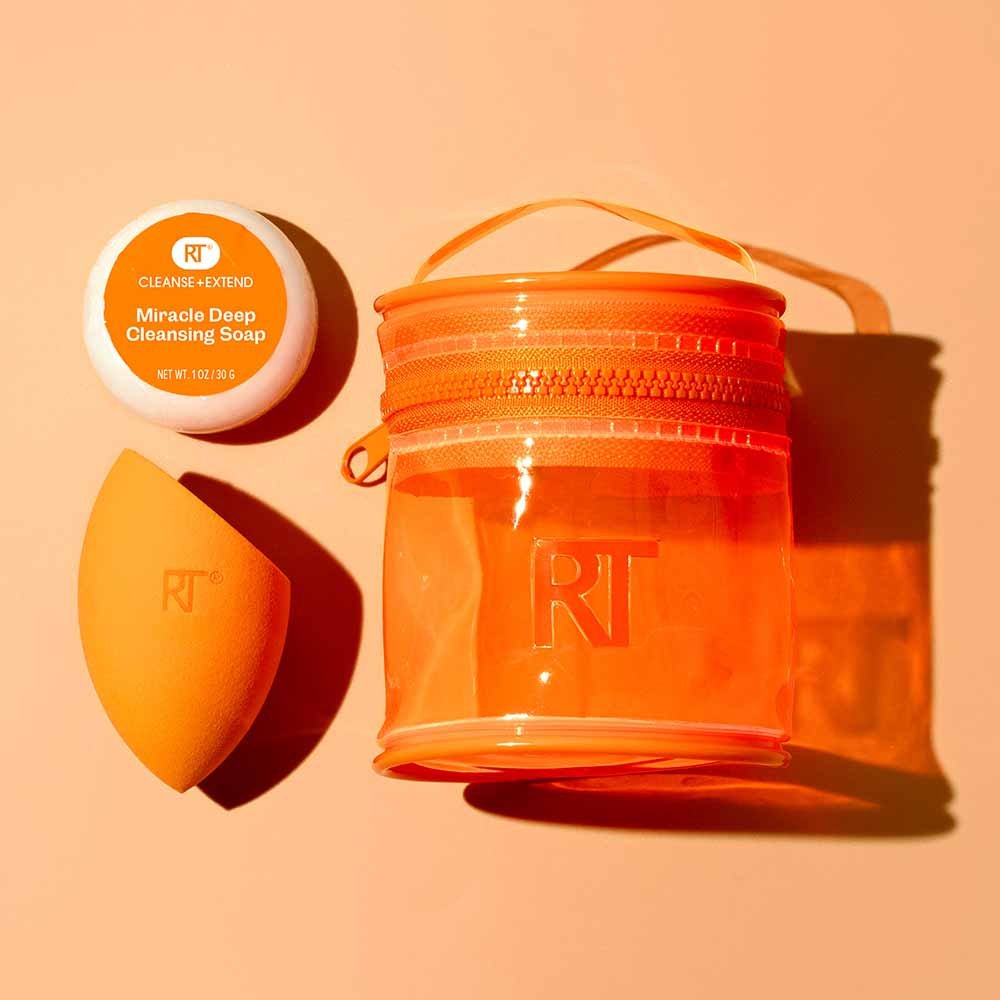 Kit de Esponja e Limpeza Real Techniques Miracle Blend + Limpeza ÚNICO 5