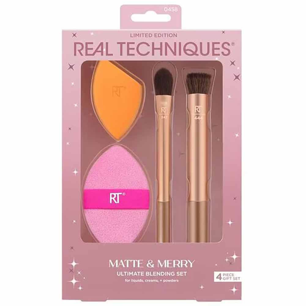 Kit de Pincéis Real Techniques Matte & Merry ÚNICO 2