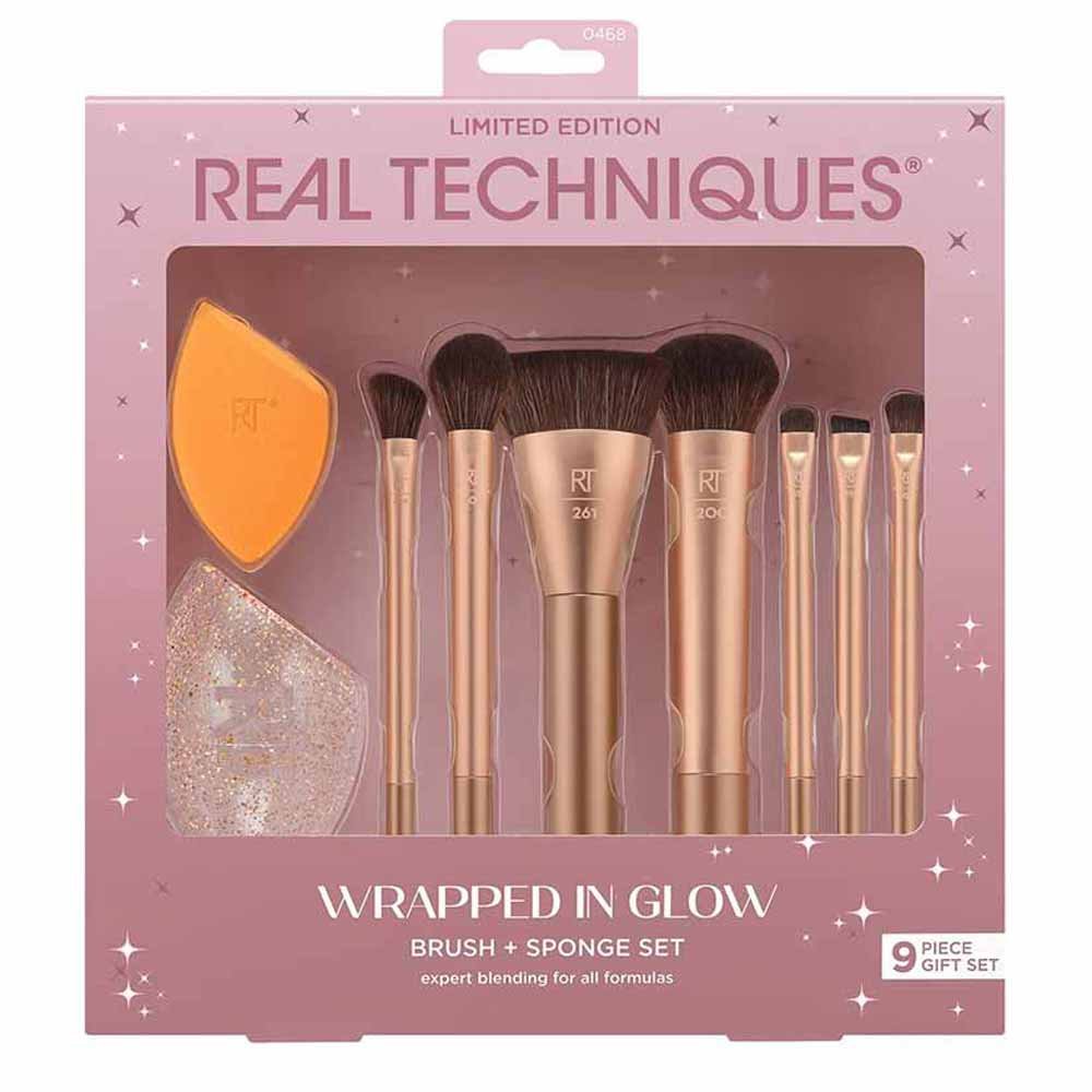 Kit de Pincéis Real Techniques Wrapped In Glow ÚNICO 2
