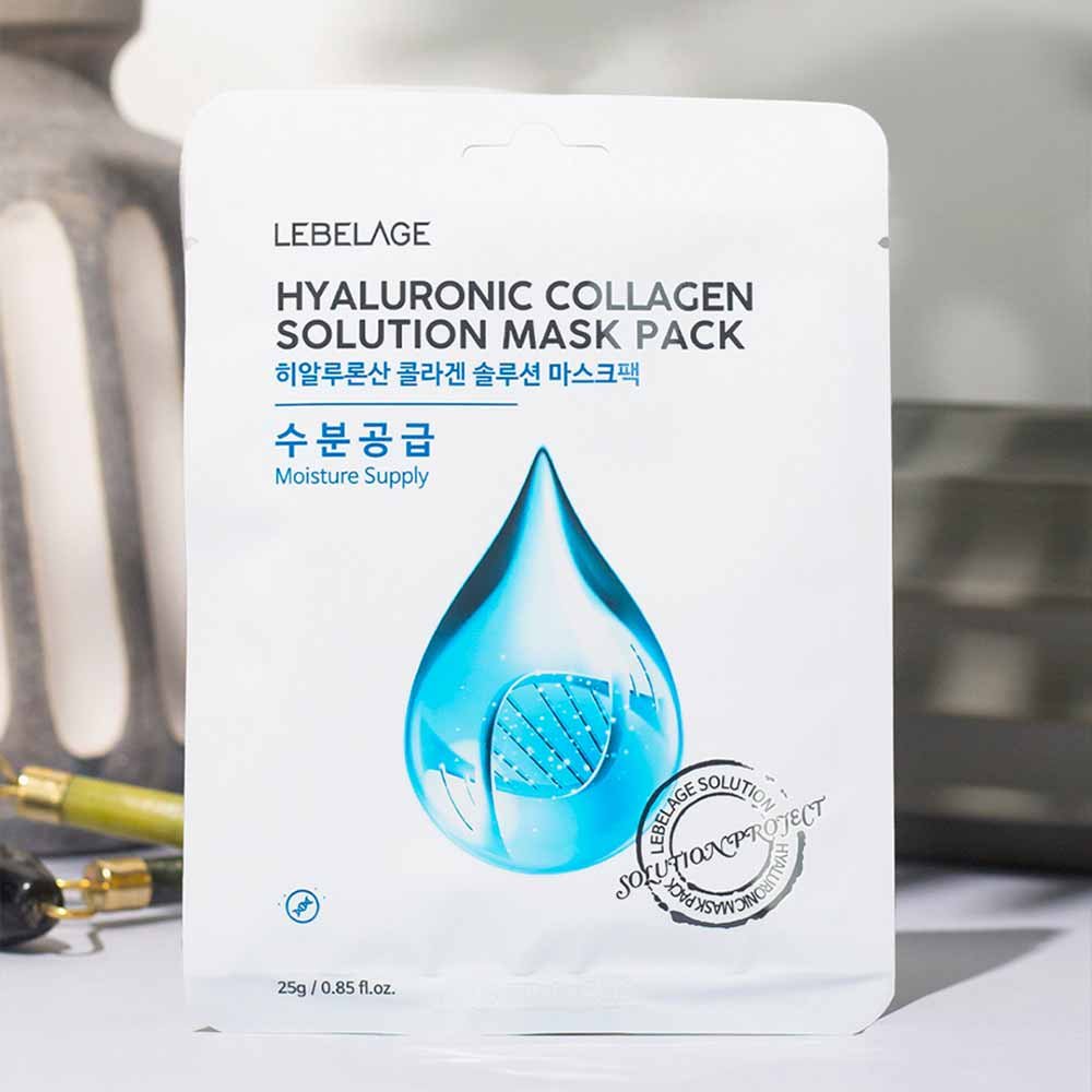 Máscara Facial de Colágeno e Ácido Hialurônico Lebelage 25ml 3