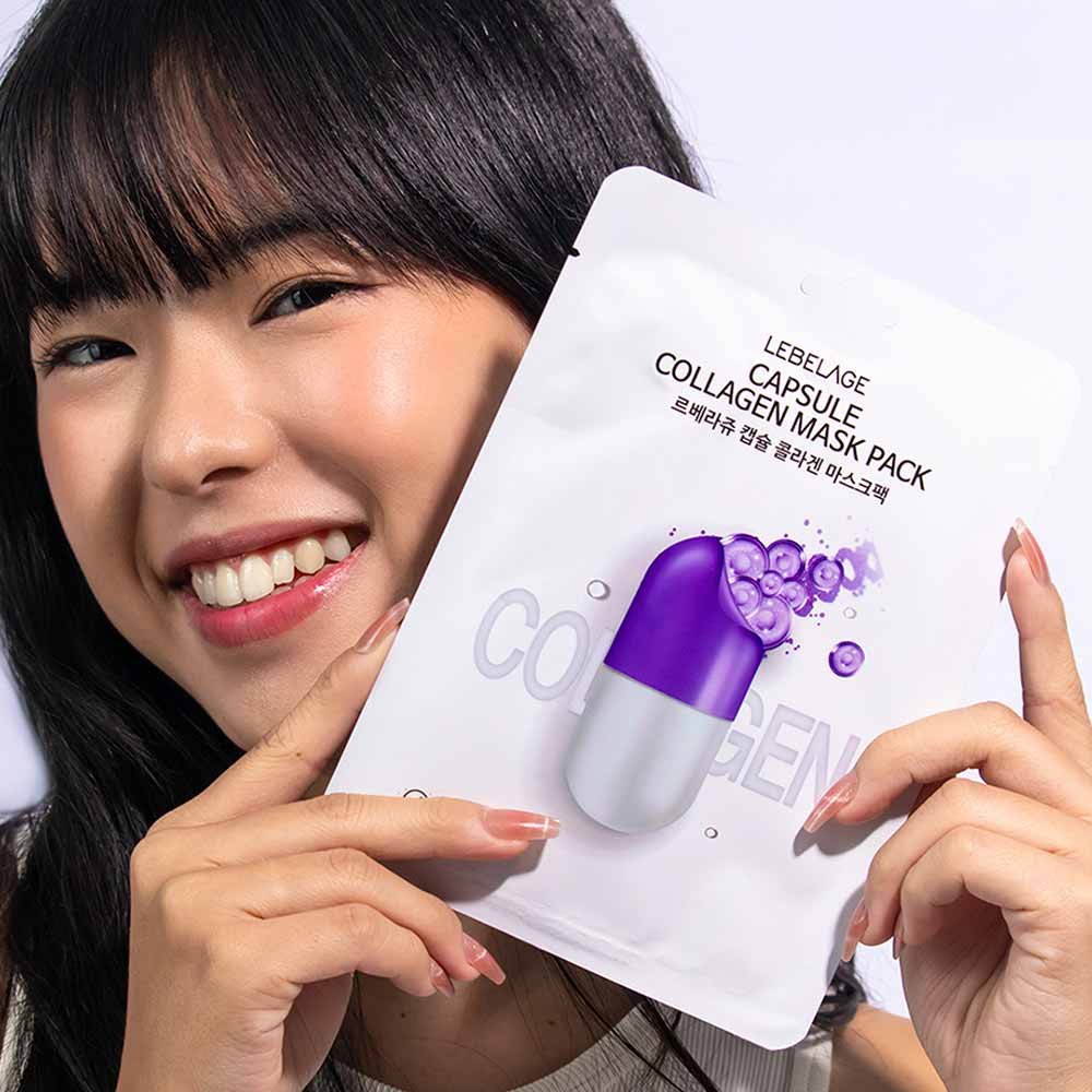 Máscara Premium de Hidratação de Cápsula de Colágeno Lebelage 28ml 5
