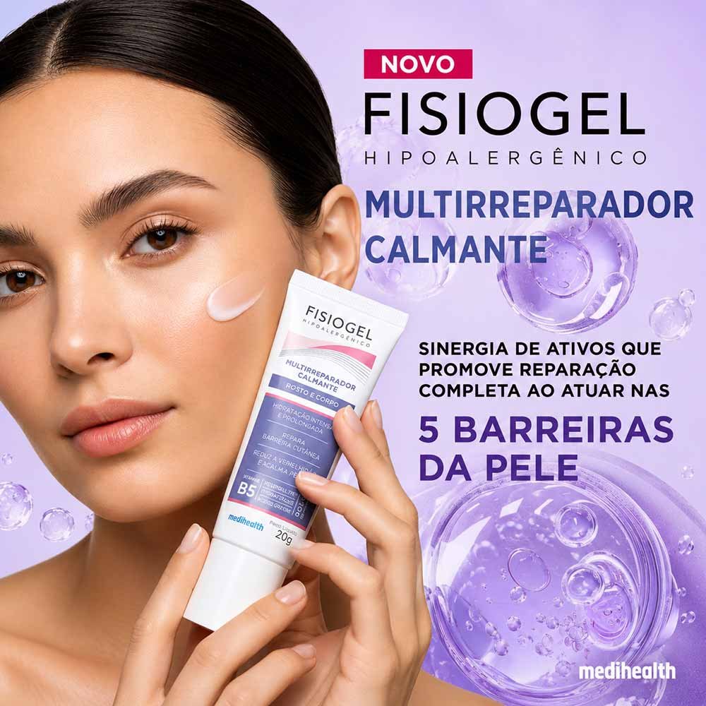 Creme Multirreparador Fisiogel Rosto e Corpo 40g 2