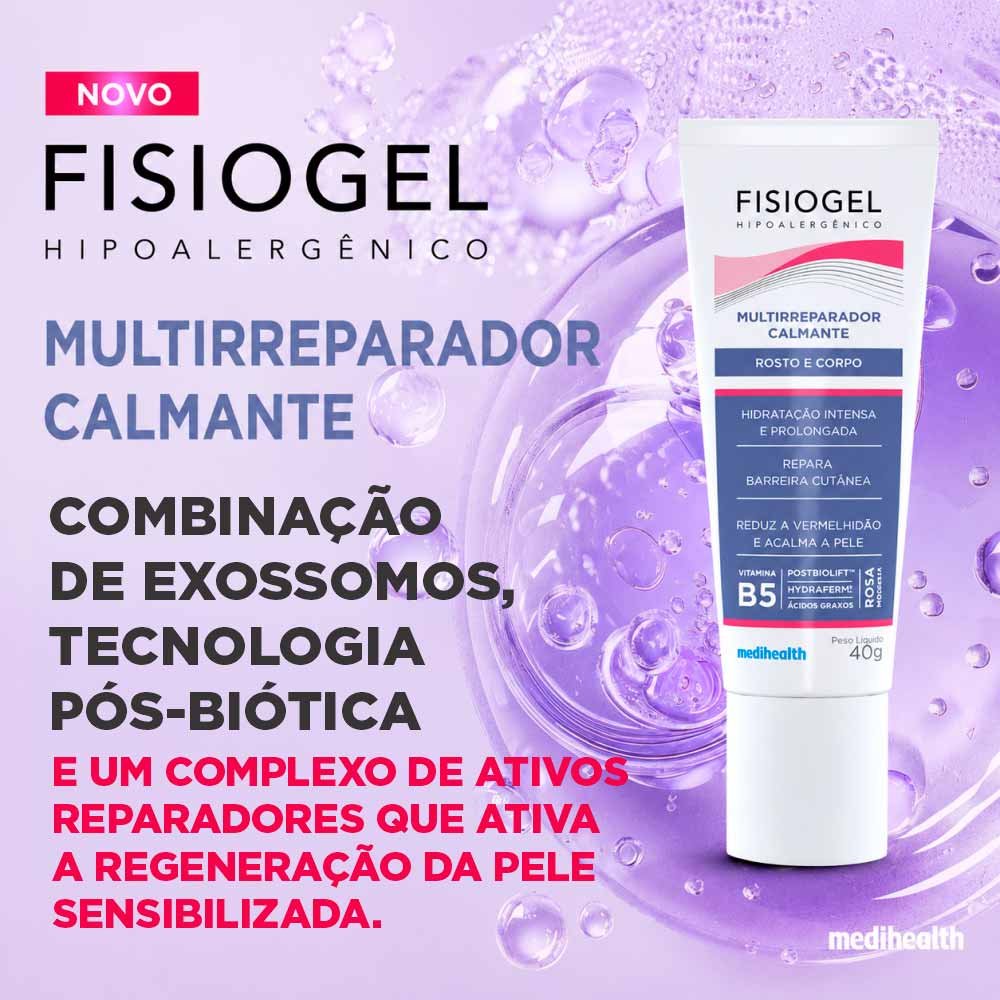 Creme Multirreparador Fisiogel Rosto e Corpo 40g 4