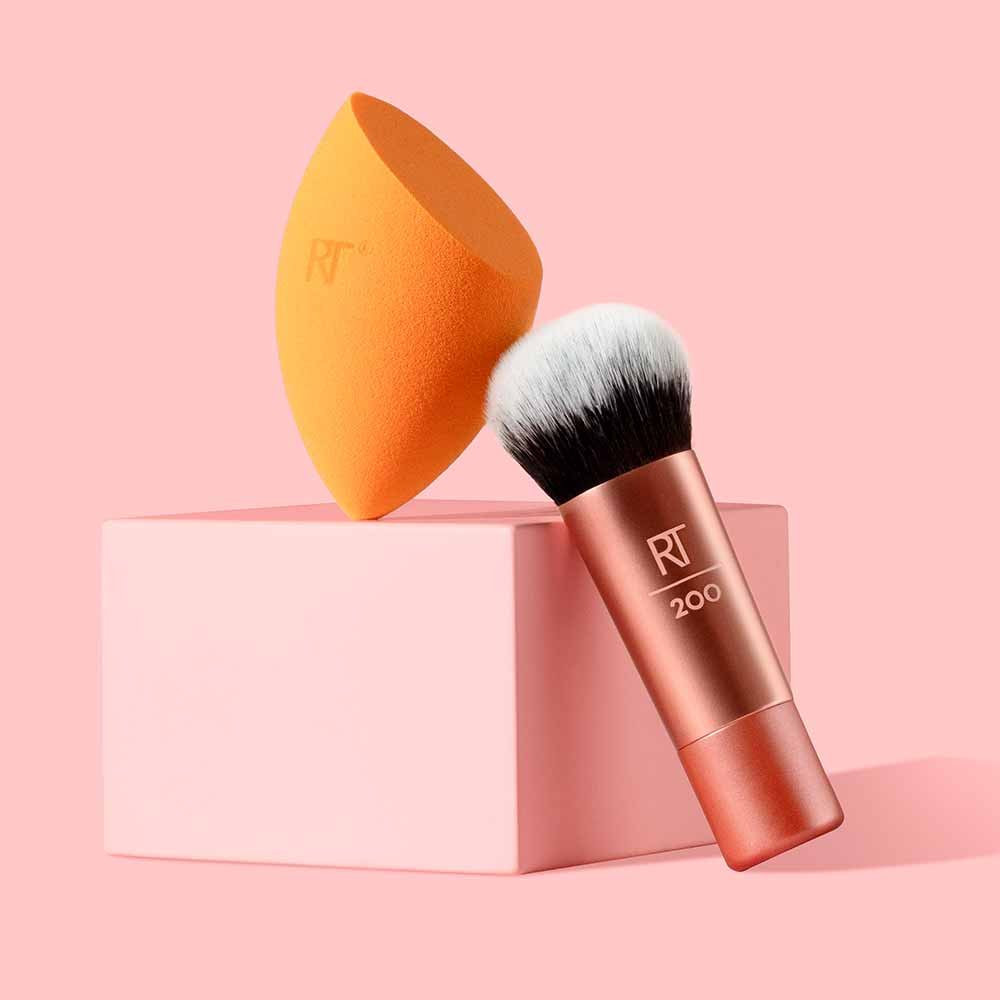 Kit de Maquiagem Real Techniques Mini Travel Duo - Pincel + Esponja ÚNICO 4