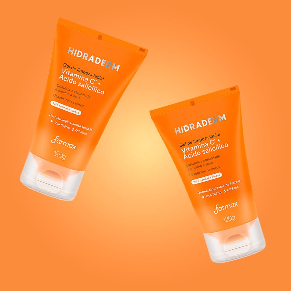 Gel Limpeza Facial com Vitamina C Hidraderm 120g 2