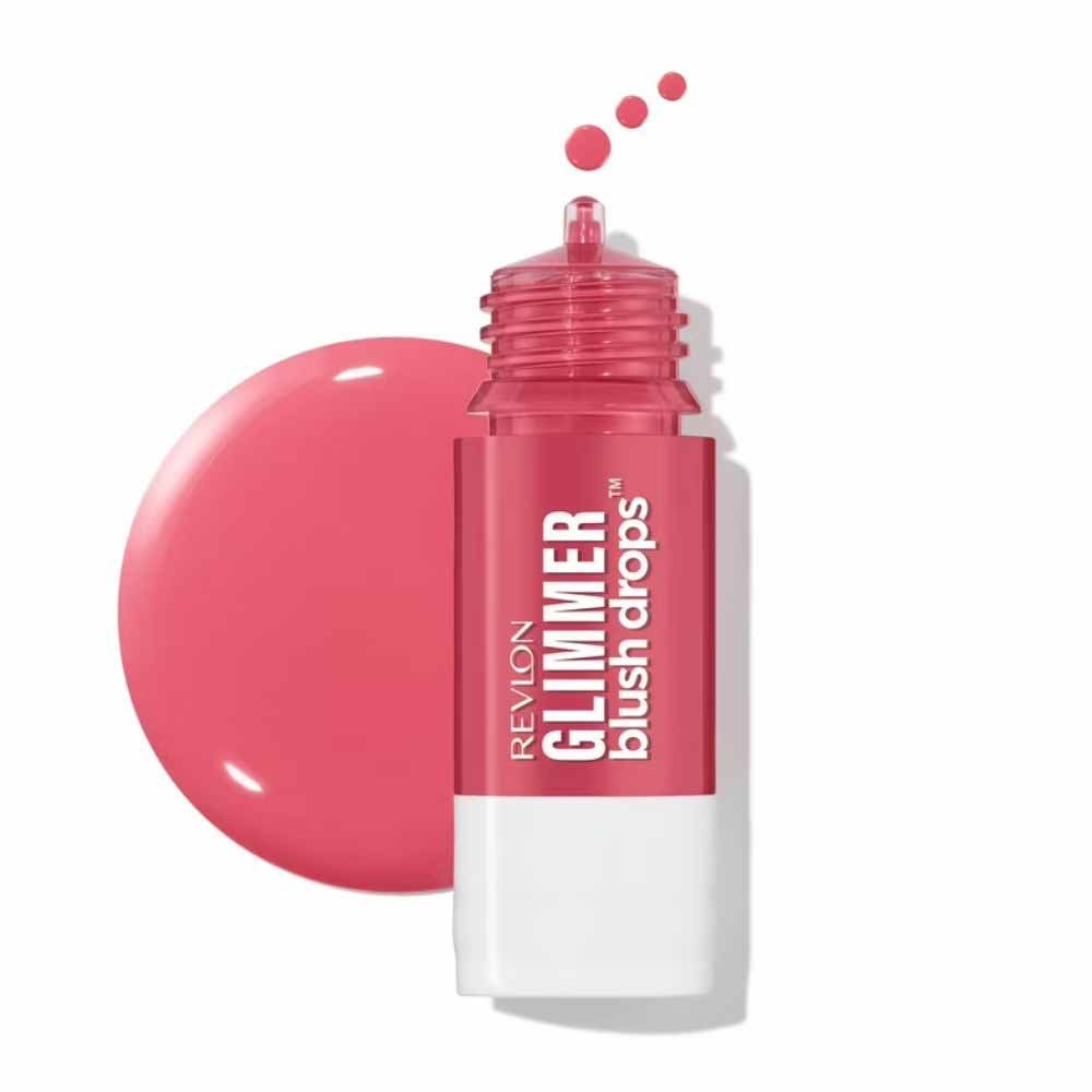 Blush Revlon Glimmer Blush Drops Pink It Over 4
