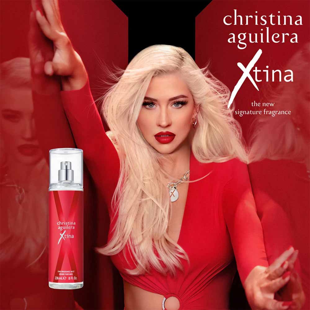 Perfume X Tina Christina Aguilera Feminino Body Splash 236ml 4