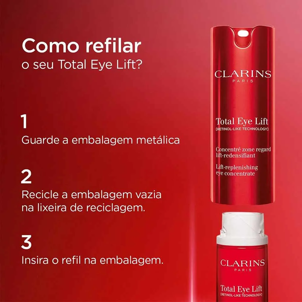 Refil Creme para Olhos Clarins Total Eye Lift 15ml 2