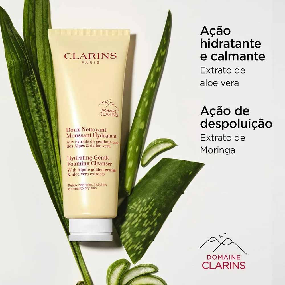 Espuma de Limpeza Facial Clarins Hydrating Gentle Foaming Cleanser 125ml 2