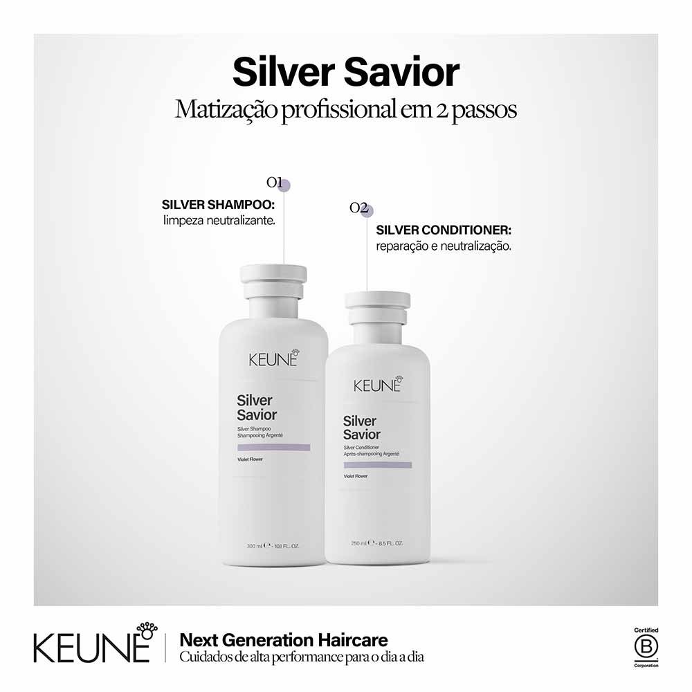 Shampoo Matizador Keune Silver Savior 300ml 2