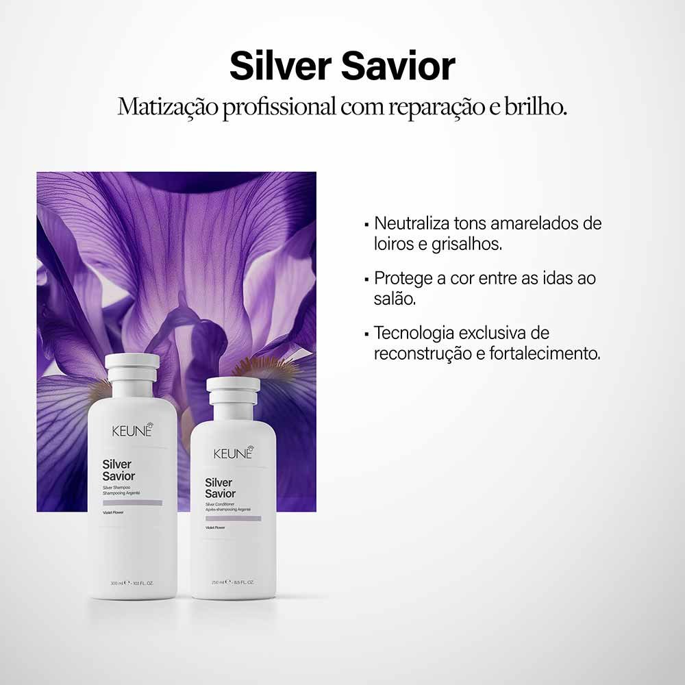 Shampoo Matizador Keune Silver Savior 300ml 4