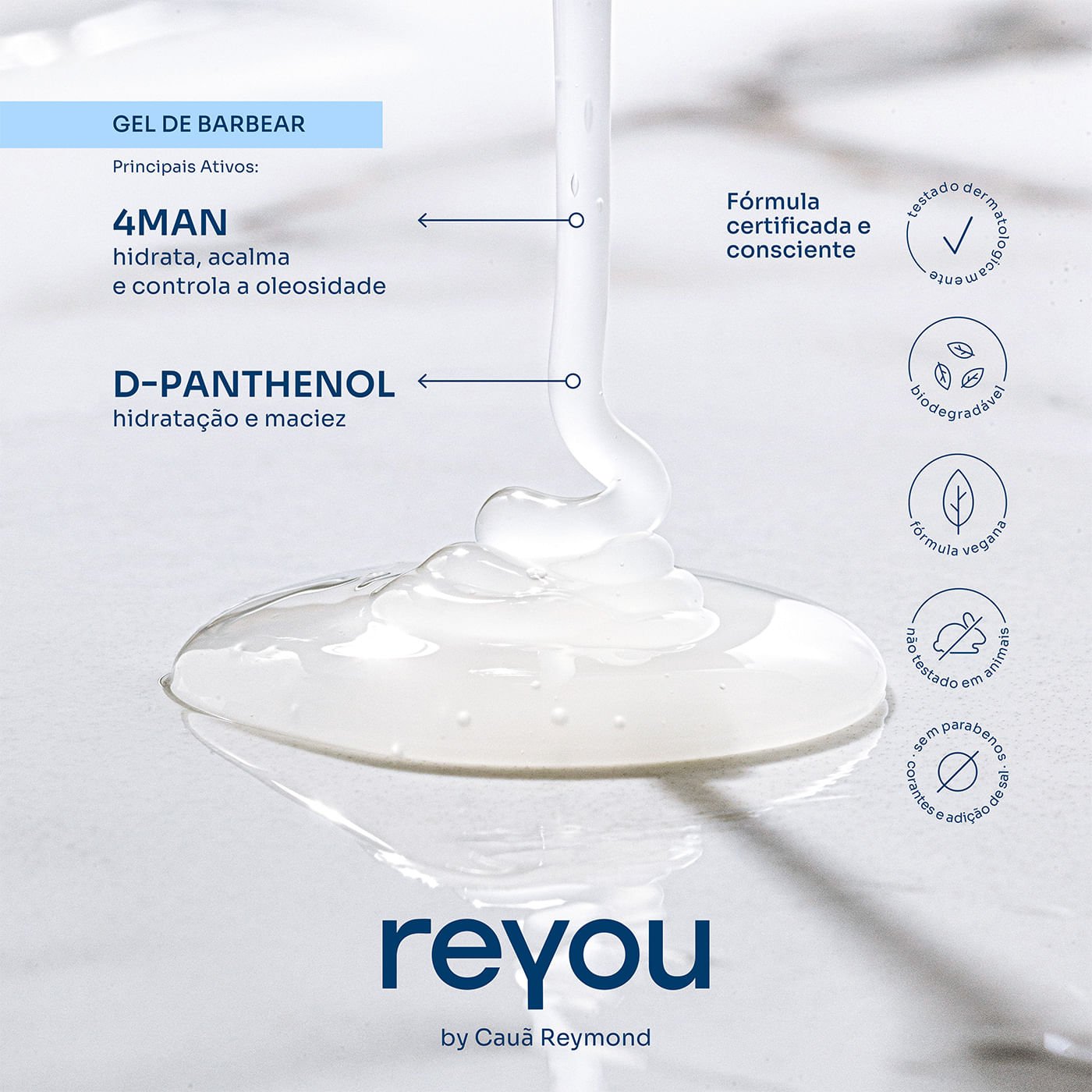 Gel de barbear Reyou 120g 4
