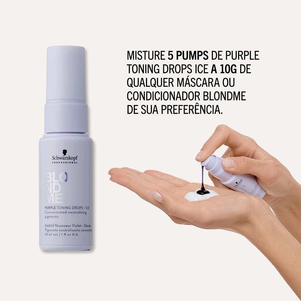 Tonalizante em Gotas Schwarzkopf Blondme Ice ÚNICO 3