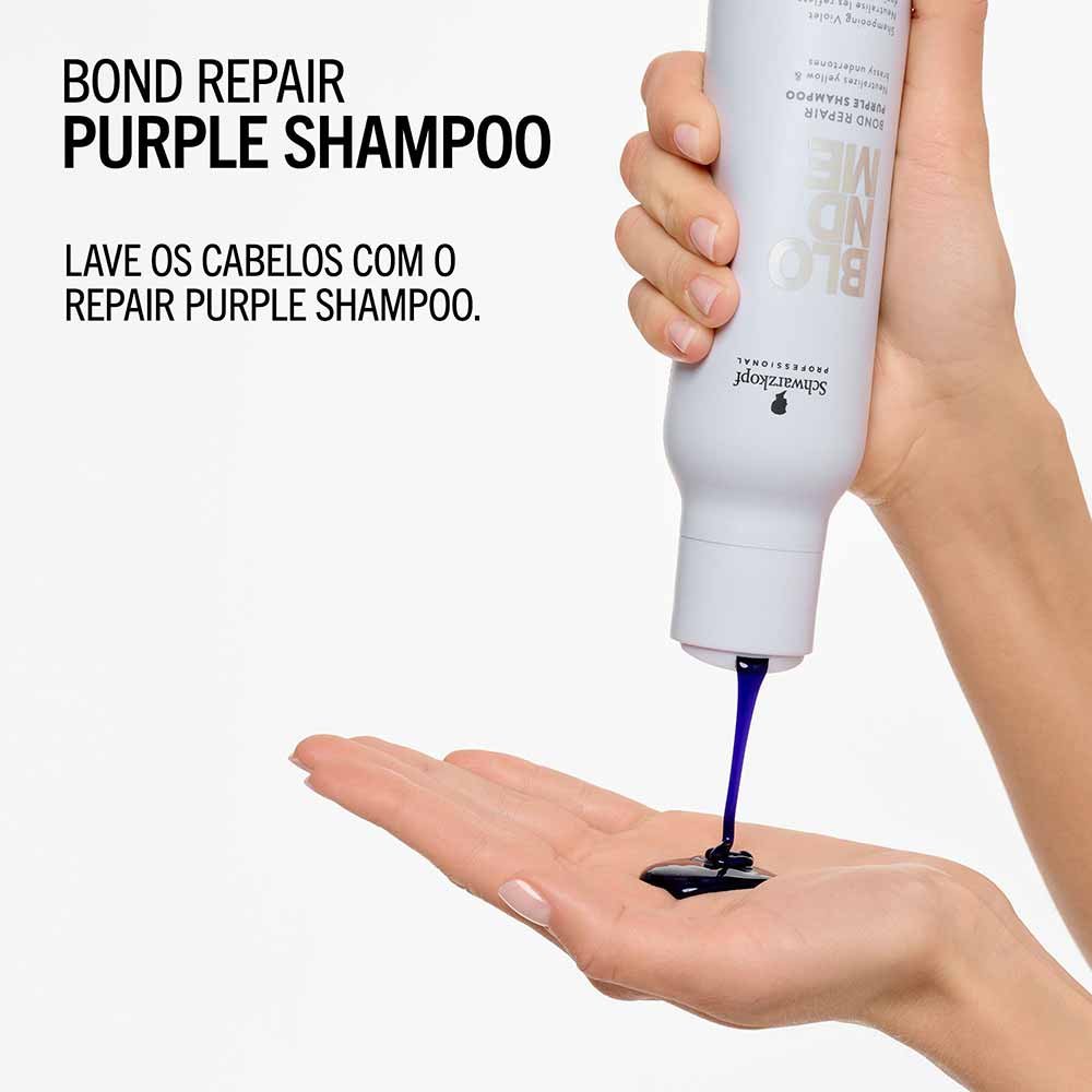 Shampoo Schwarzkopf Blondme BondR Roxo 300ml 4