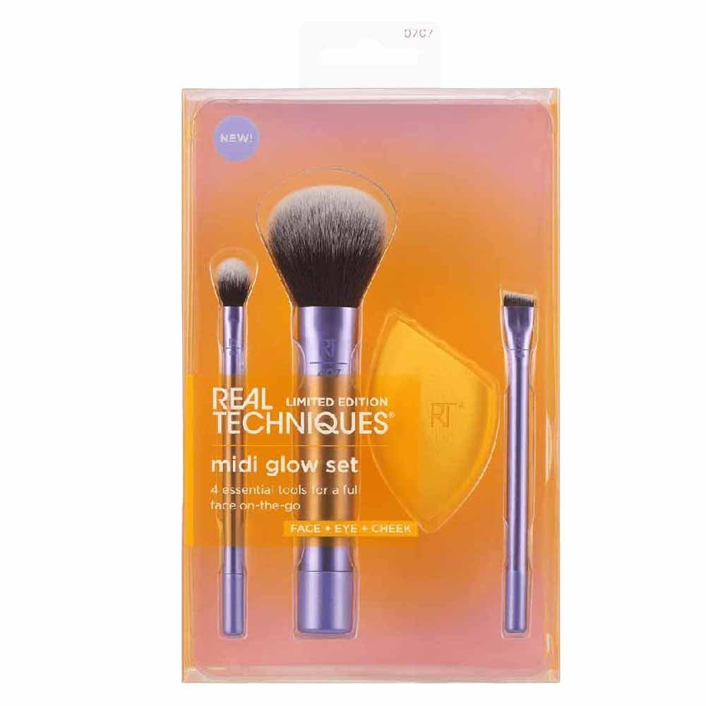 Kit de Pincéis Real Techniques Midi Glow Set – Edição Limitada