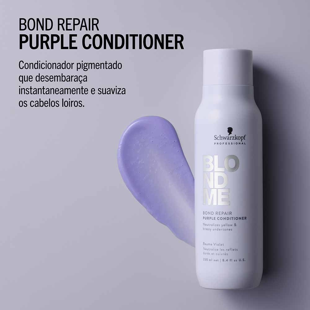Condicionador Schwarzkopf Blondme BondR Roxo 250ml 6