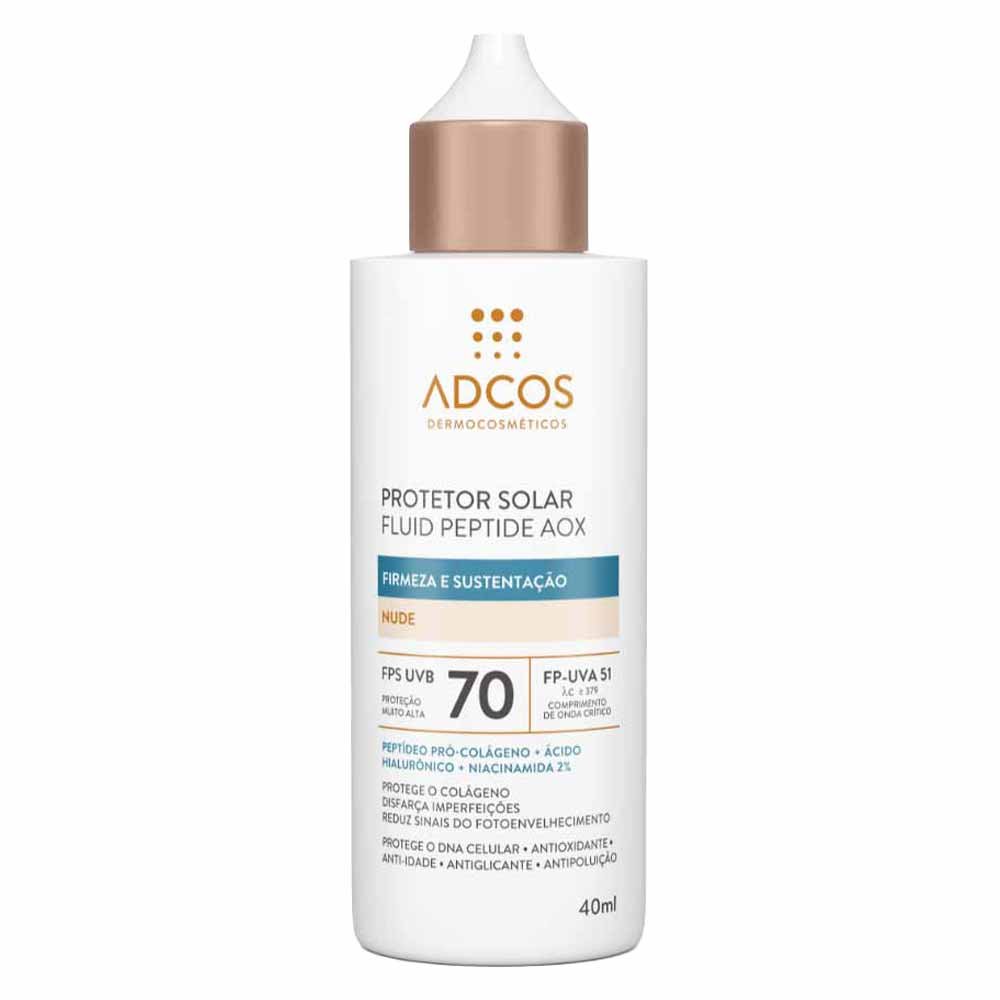 Protetor Solar Adcos Fluid Peptide AOX FPS 70