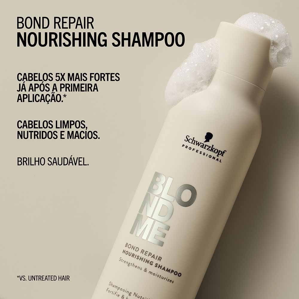 Shampoo Nutritivo Schwarzkopf Blondme BondR 300ml 3