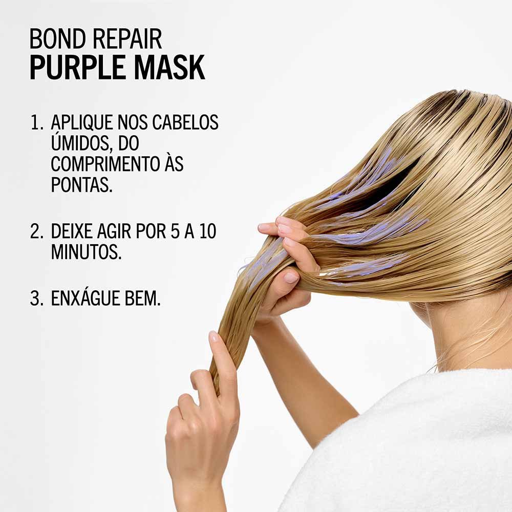 Máscara Capilar Schwarzkopf Blondme BondR Roxa 200ml 4