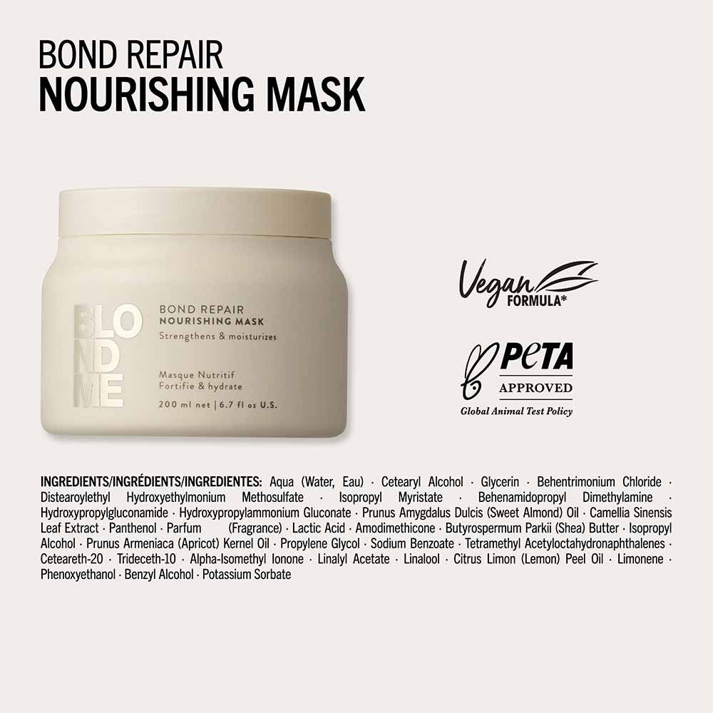 Máscara Capilar Nutritiva Schwarzkopf Blondme BondR 200ml 4