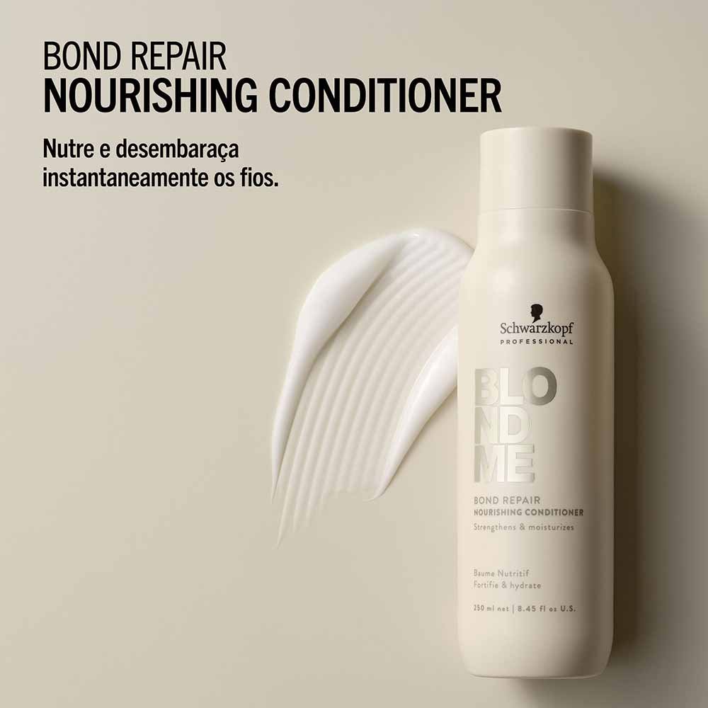 Condicionador Nutritivo Schwarzkopf Blondme BondR 250ml 3