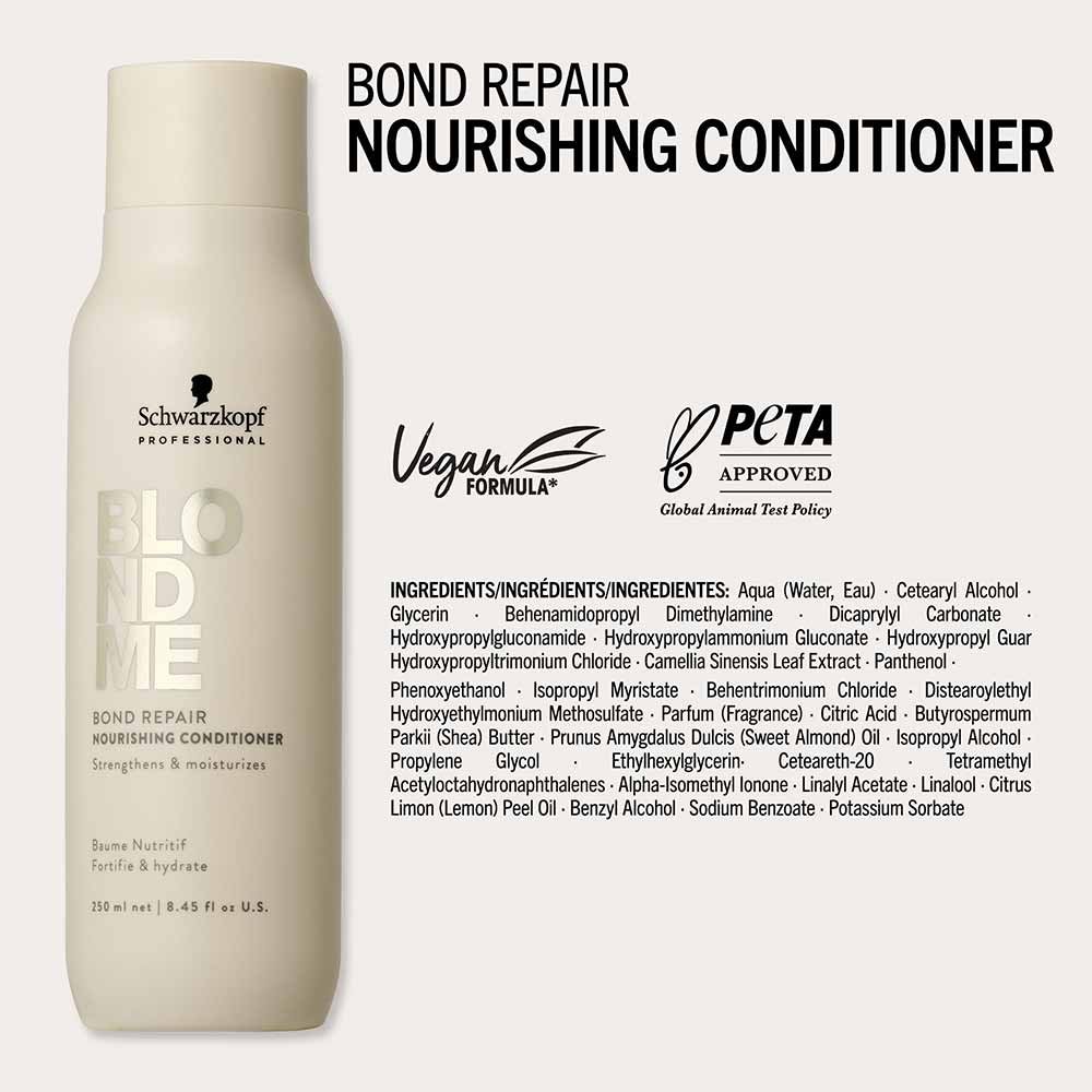 Condicionador Nutritivo Schwarzkopf Blondme BondR 250ml 4
