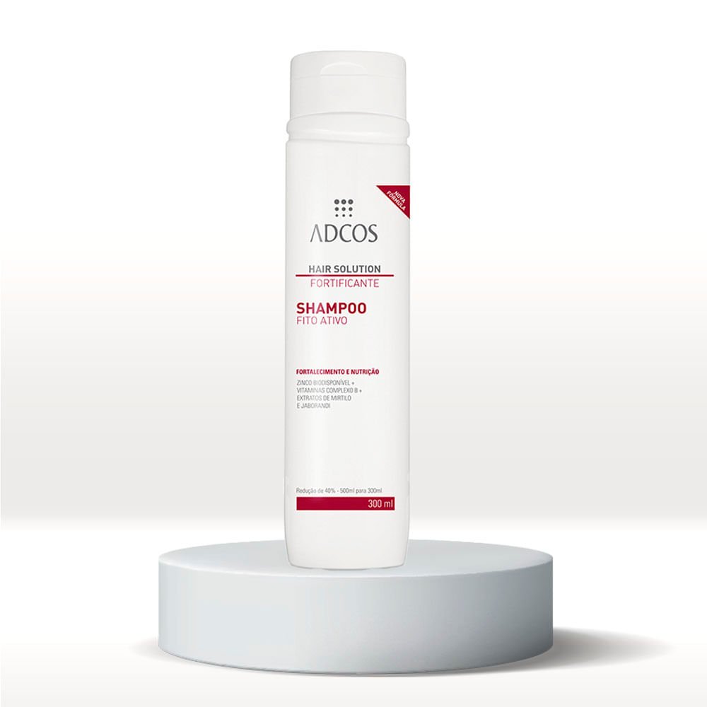 Shampoo Fortificante Adcos Hair Solution Fito Ativa 300ml 2