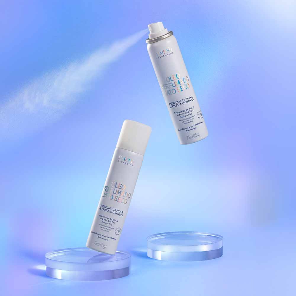 Perfume Capilar e Óleo Nutritivo Amend Essencial Óleo Perfumado Jato Seco 75ml 4