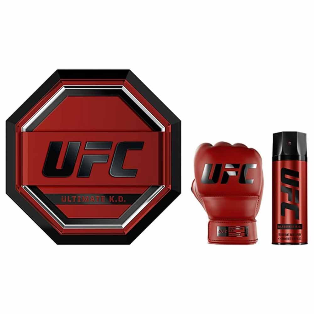 Kit Coffret Ultimate KO UFC - Perfume Eau de Parfum + Deodorante Body Spray