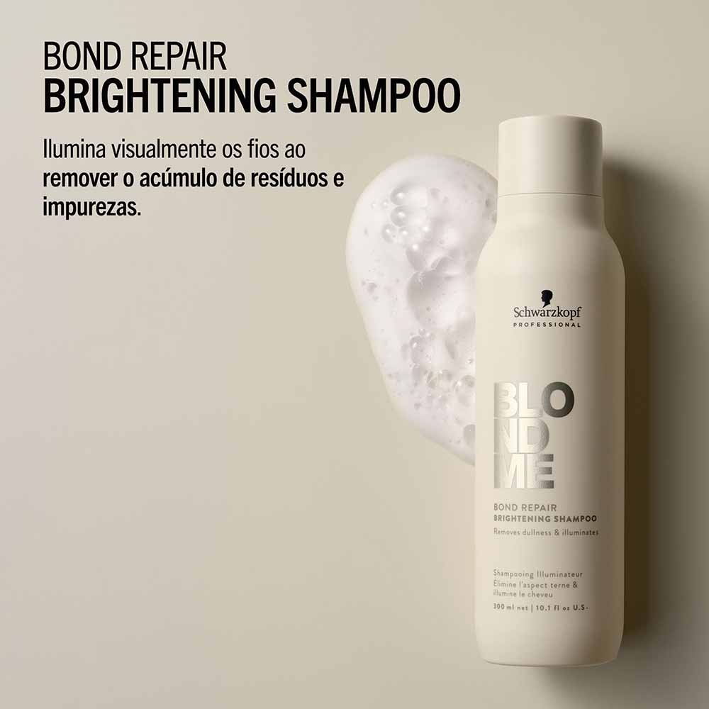 Shampoo de Brilho Schwarzkopf Blondme BondR 300ml 5