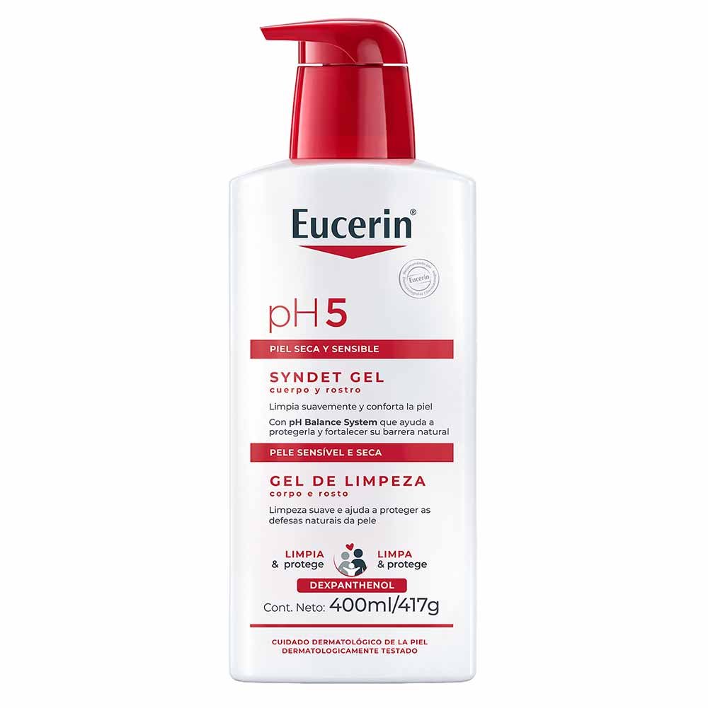 Gel de Limpeza Corporal e Facial Eucerin PH5