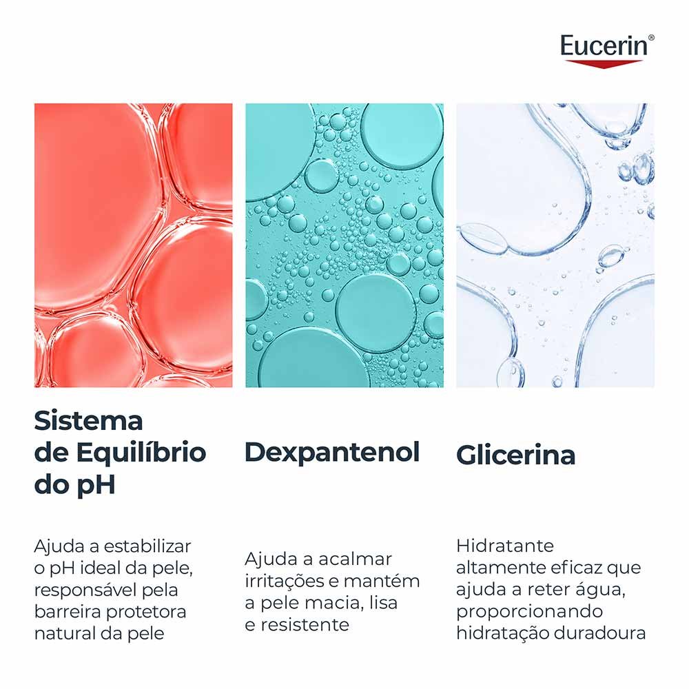 Gel de Limpeza Corporal e Facial Eucerin PH5 400ml 3