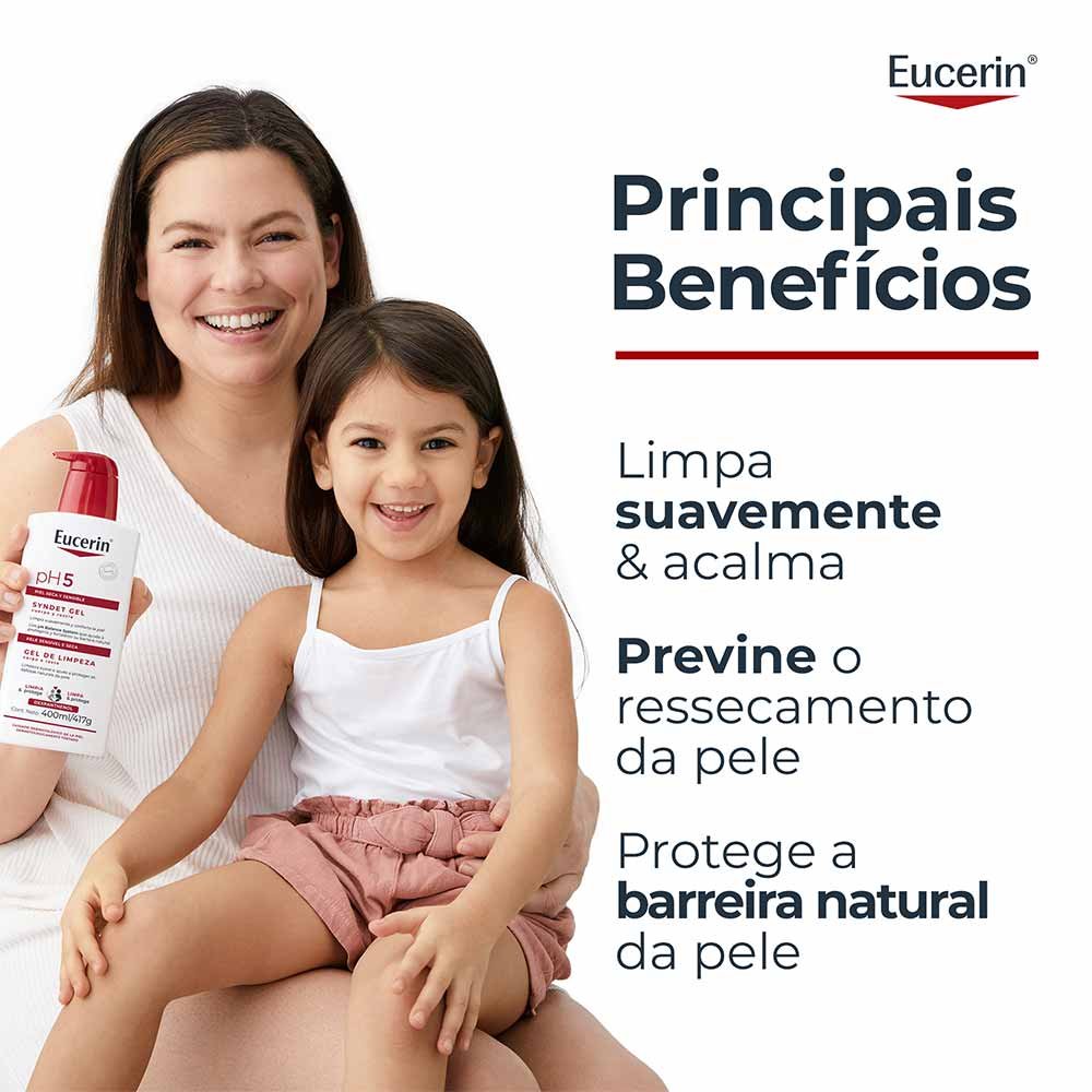 Gel de Limpeza Corporal e Facial Eucerin PH5 400ml 7