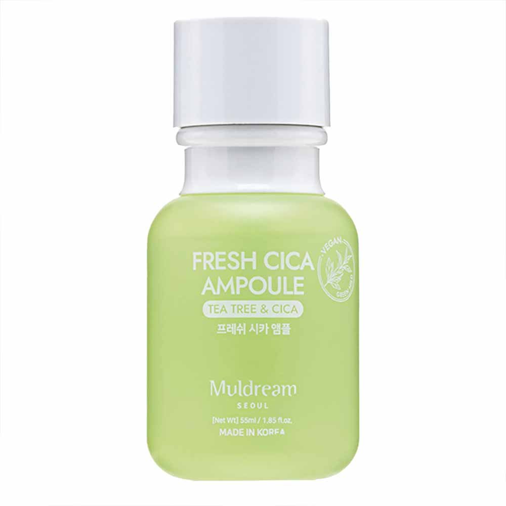 Ampola Muldream Vegan Green Mild de Tea Tree e Cica