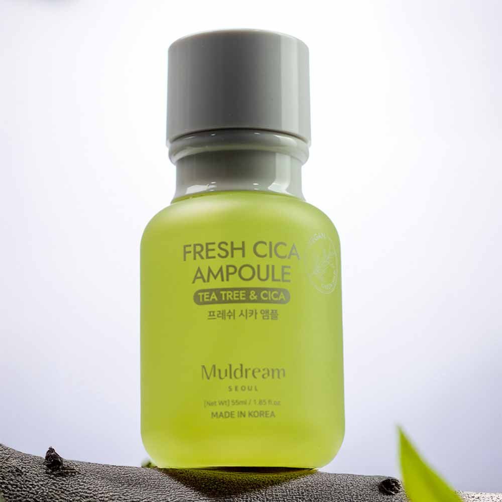 Ampola Muldream Vegan Green Mild de Tea Tree e Cica 55ml 3