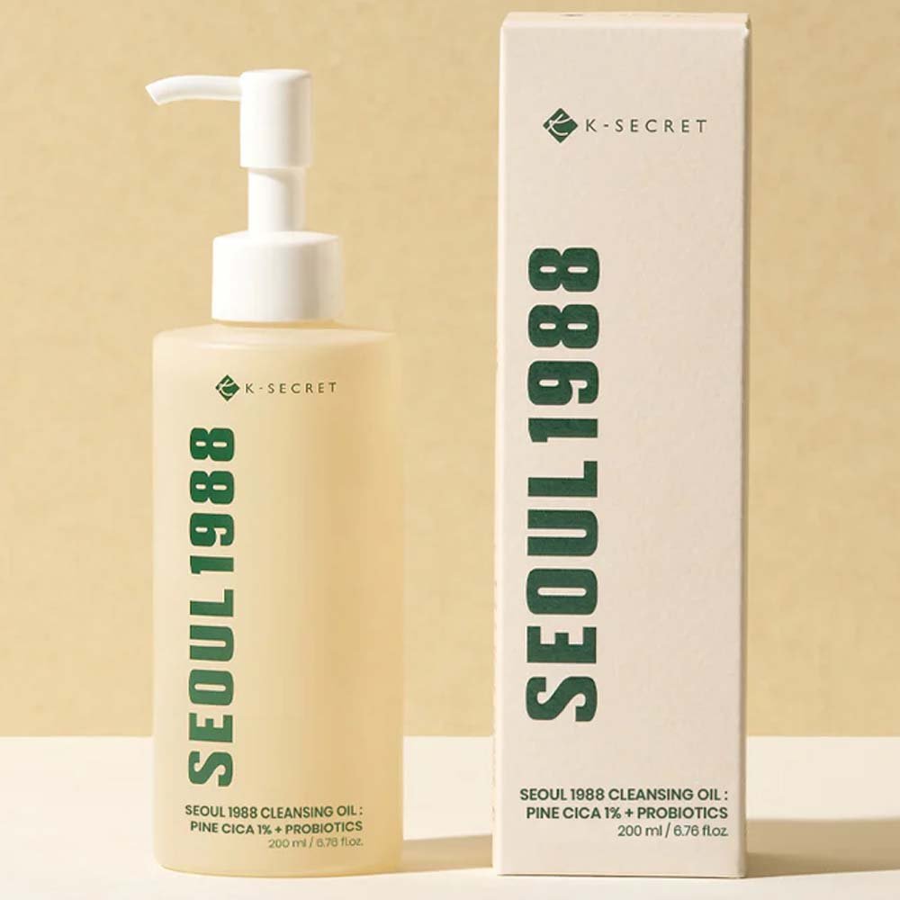 Óleo de Limpeza K-Secret Seoul 1988 Cleansing Oil: Pine Cica 1% + Probiotics 200ml 3