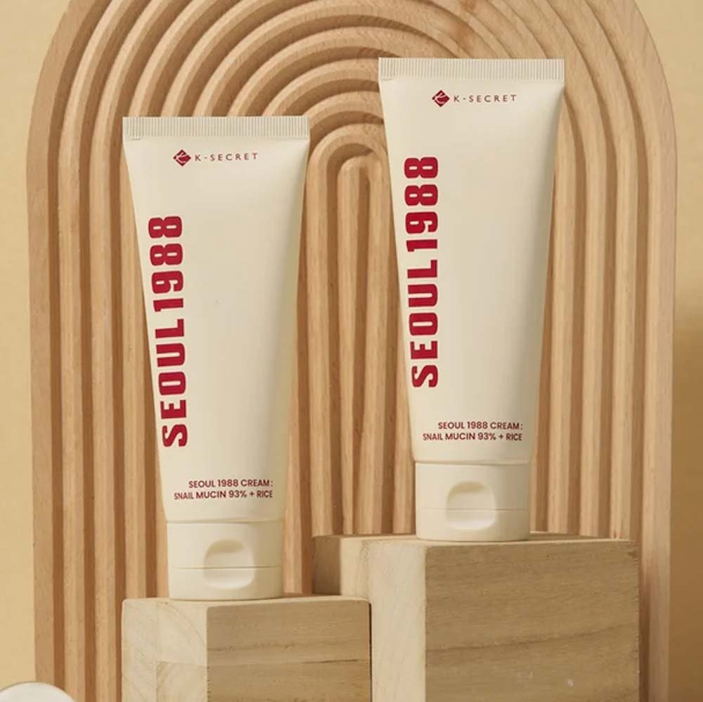 Creme K-Secret Seoul 1988 Cream: Snail Mucin 93% + Rice 100ml 4