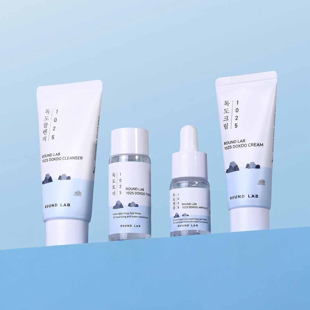 Kit Dokdo Trial Round - Cleanser + Toner + Ampoule + Cream ÚNICO 2