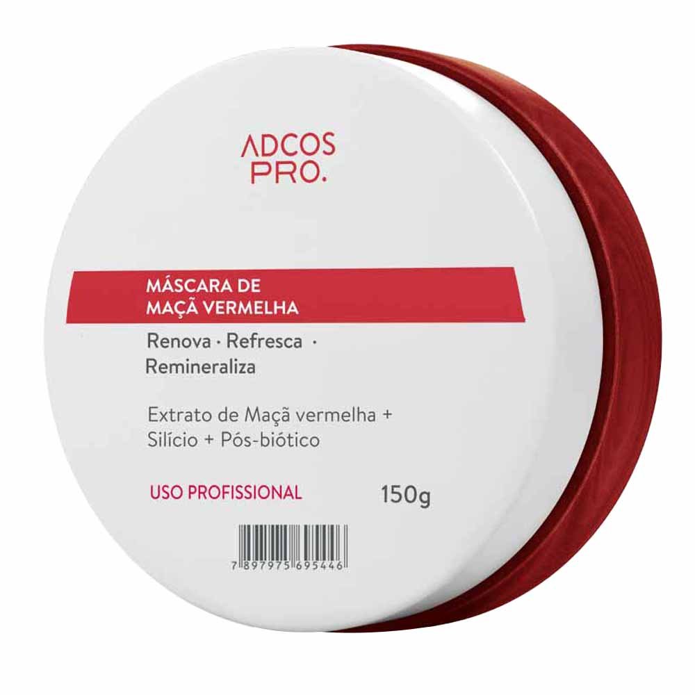 Máscara Facial Adcos Maçã Vermelha Antioxidante