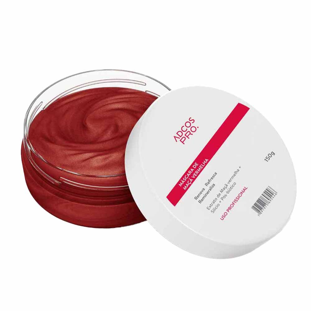 Máscara Facial Adcos Maçã Vermelha Antioxidante 150g 2